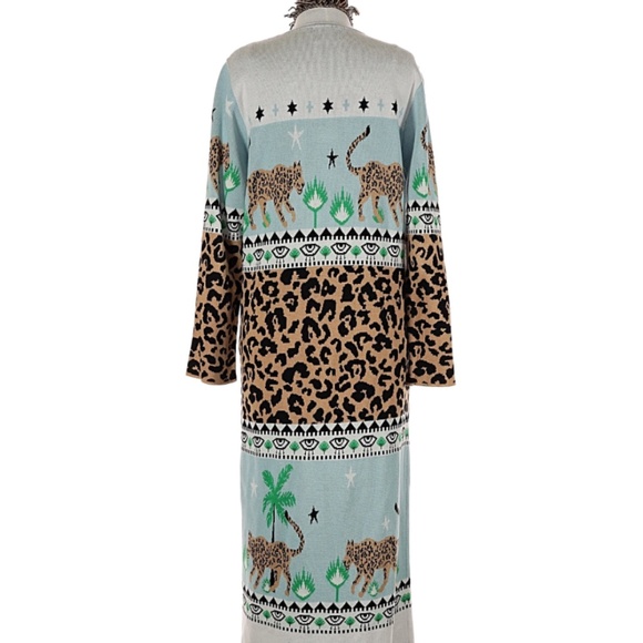 Hayley Menzies Cardigan Cheetah Medium NWOT - Picture 3 of 5